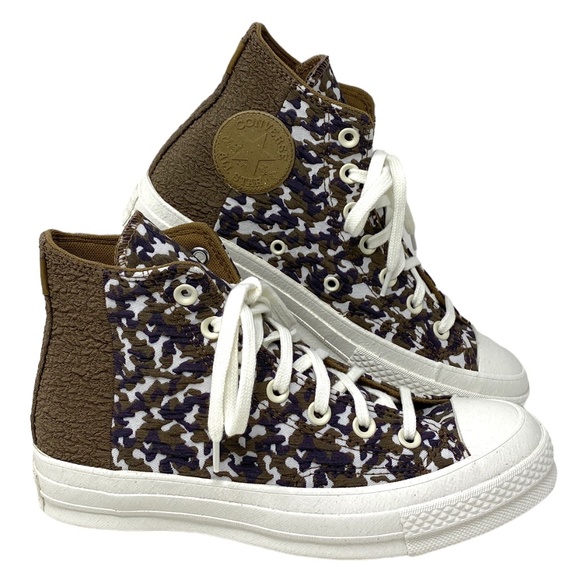 Converse Shoes - Converse Chuck 70 All Star Jacquard Camo High Top Women's Brown Canvas A01704C